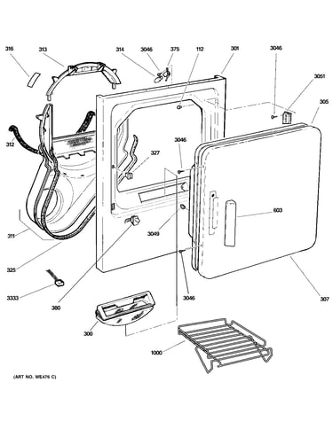 Front panel & door