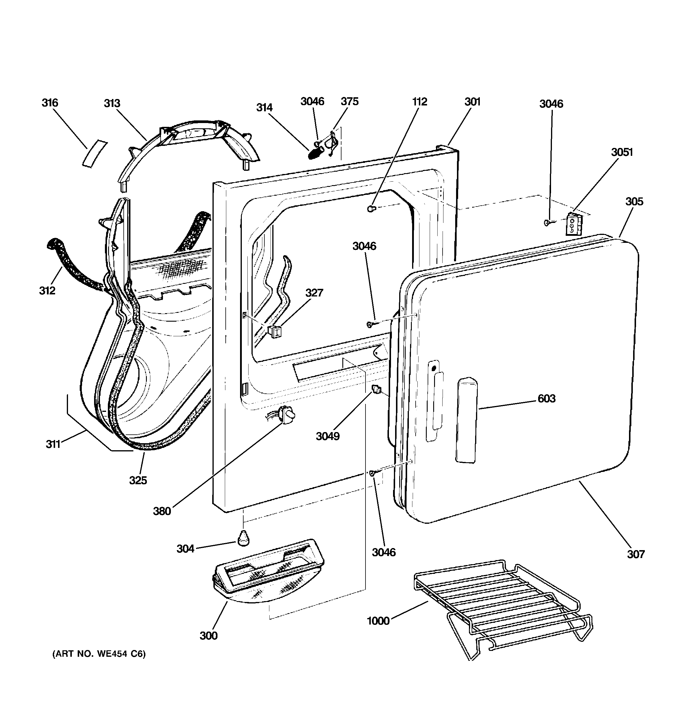 Front panel & door
