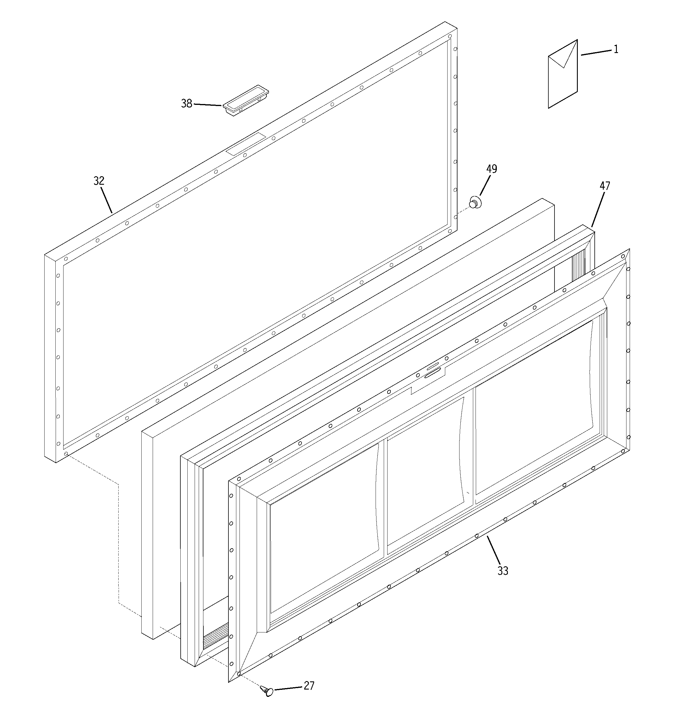Freezer door