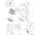 GE FUG17DSBRWH cabinet diagram