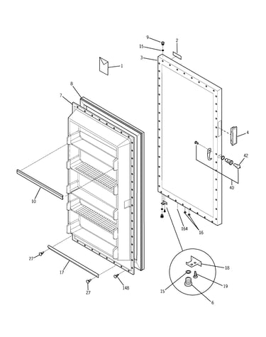 Freezer door