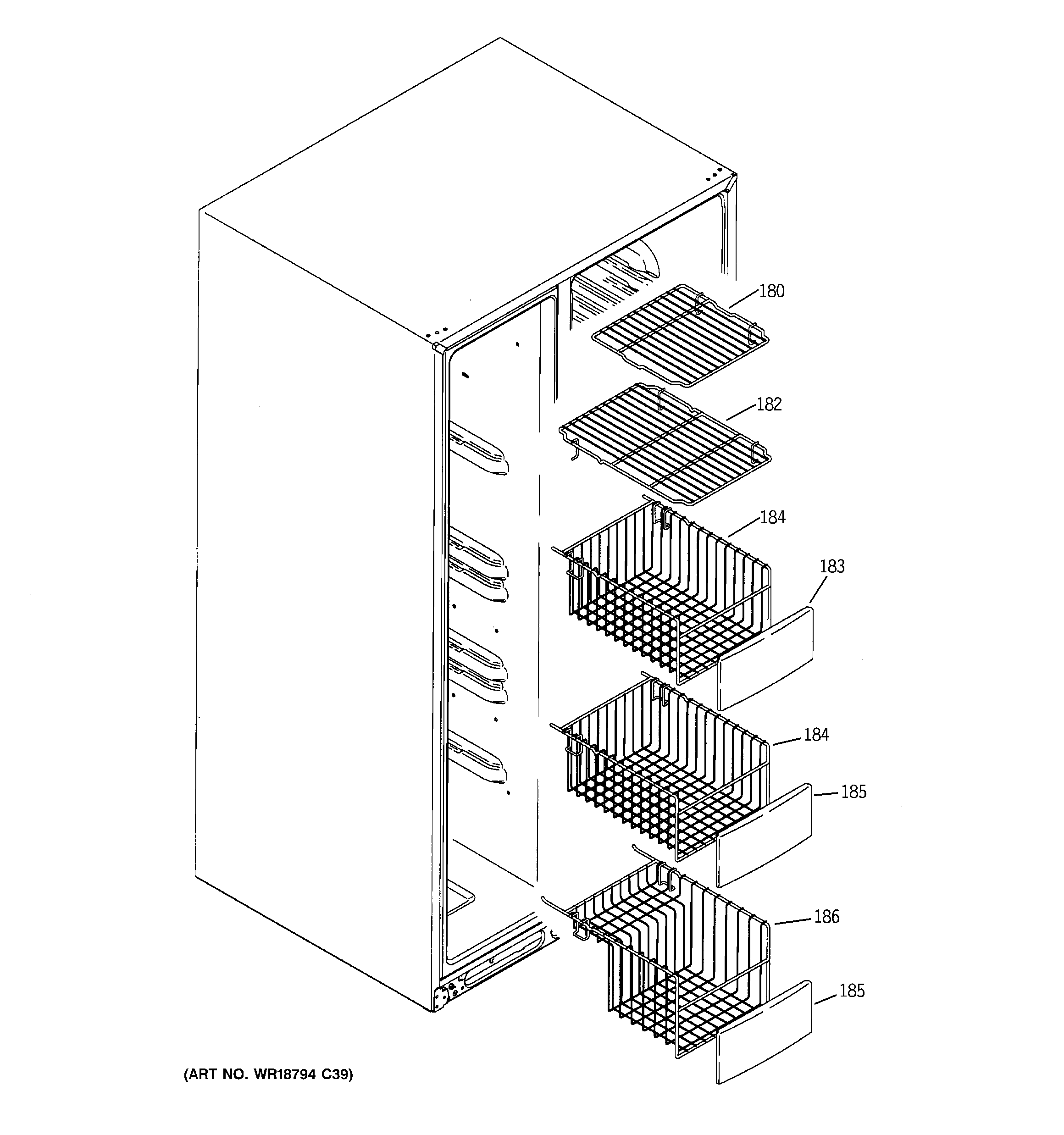 Freezer shelves