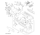 GE ZFSB25DTASS ice maker & dispenser diagram