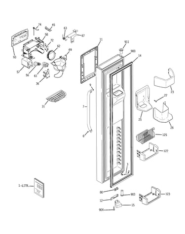 Freezer door