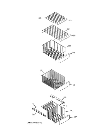 Freezer shelves