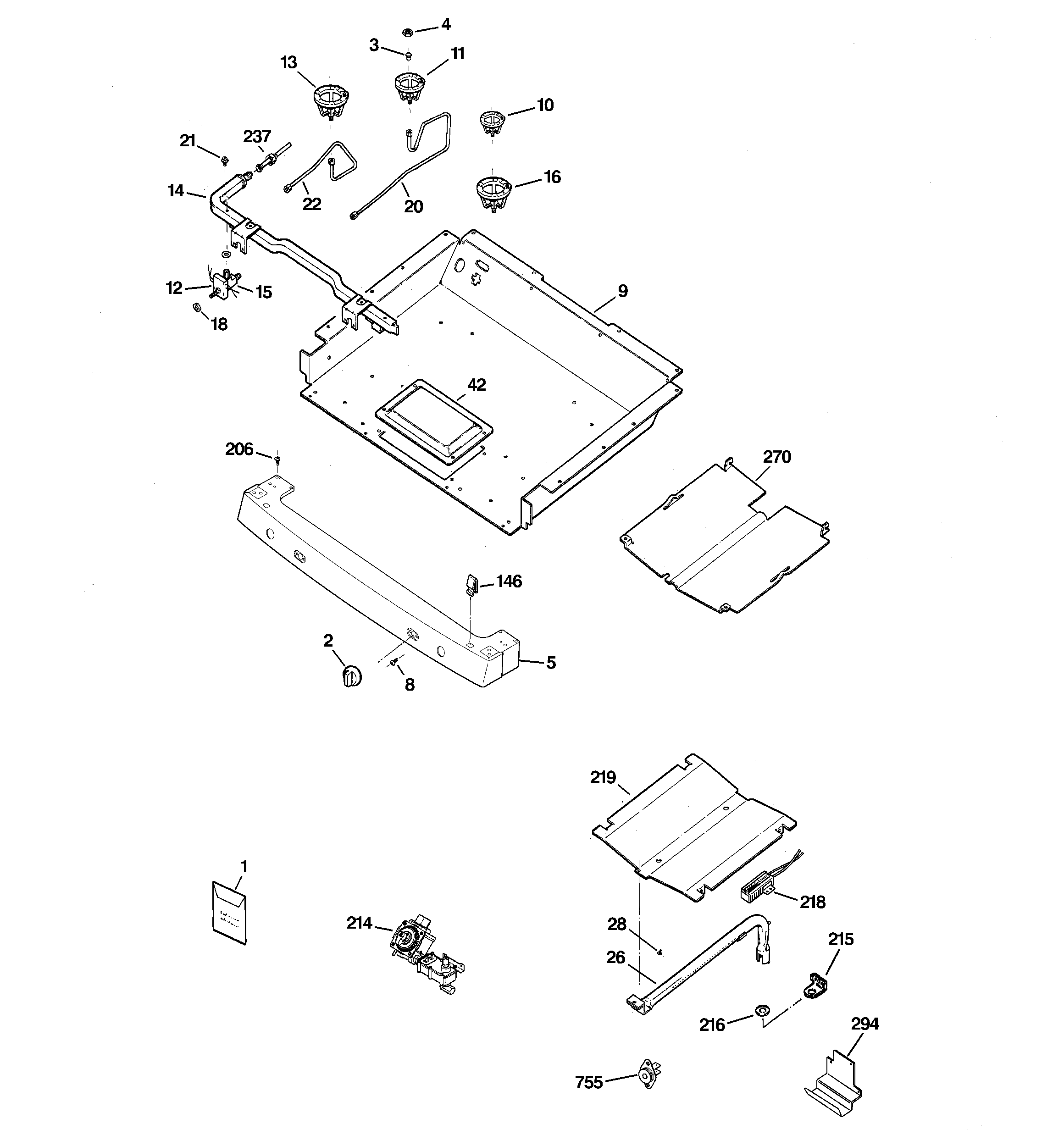 Gas & burner parts