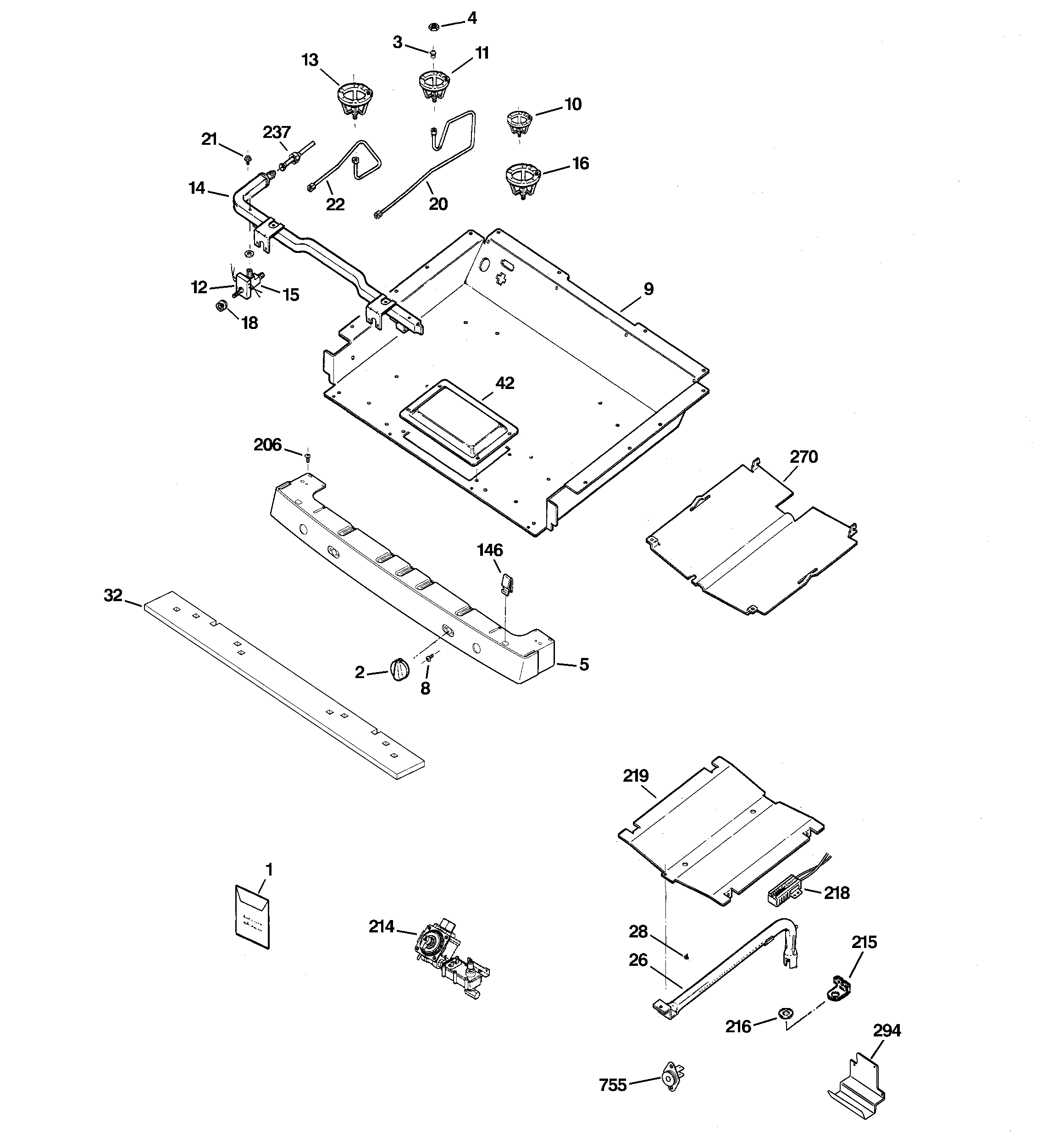 Gas & burner parts