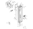 GE GSL25LGTDBS freezer door diagram