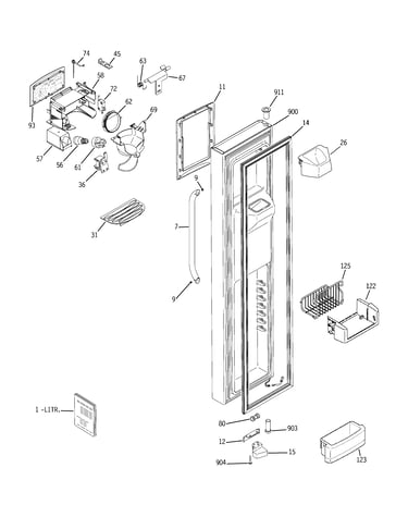 Freezer door