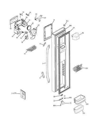 Freezer door