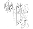 GE PCE23NHTCFSS fresh food door diagram