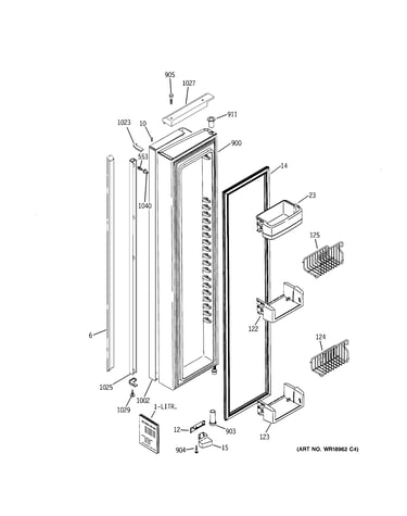 Freezer door