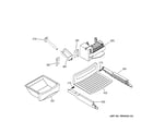 GE PSI23SCRESV ice maker & dispenser diagram