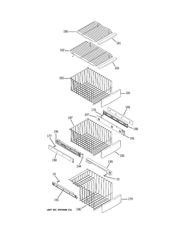 Freezer shelves