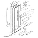 GE PSK29NGSCCCC fresh food door diagram