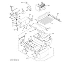 GE PCK23NHSCFWW ice maker & dispenser diagram