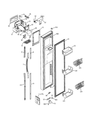 Freezer door