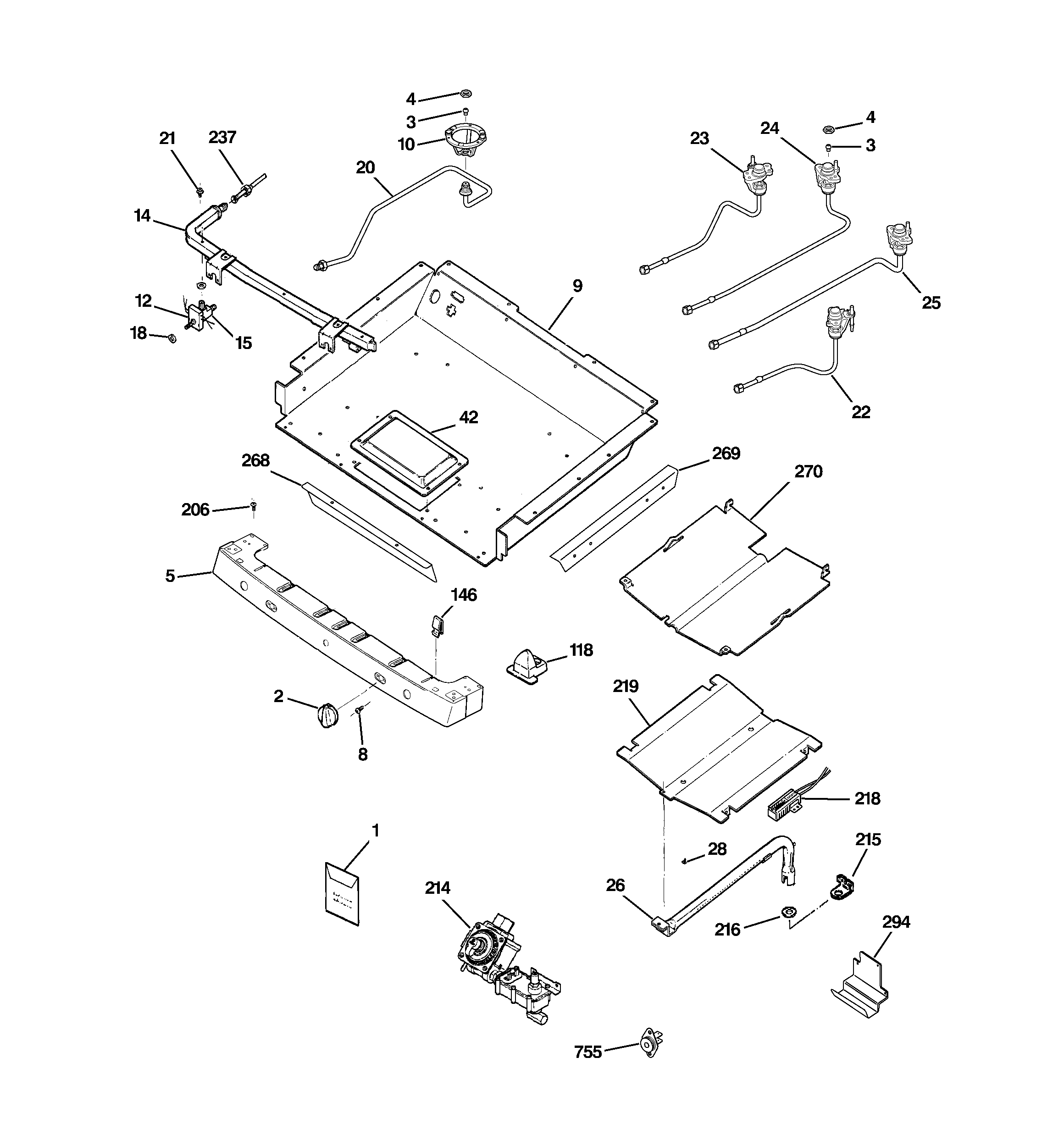 Gas & burner parts