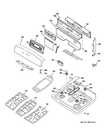 Control panel & cooktop