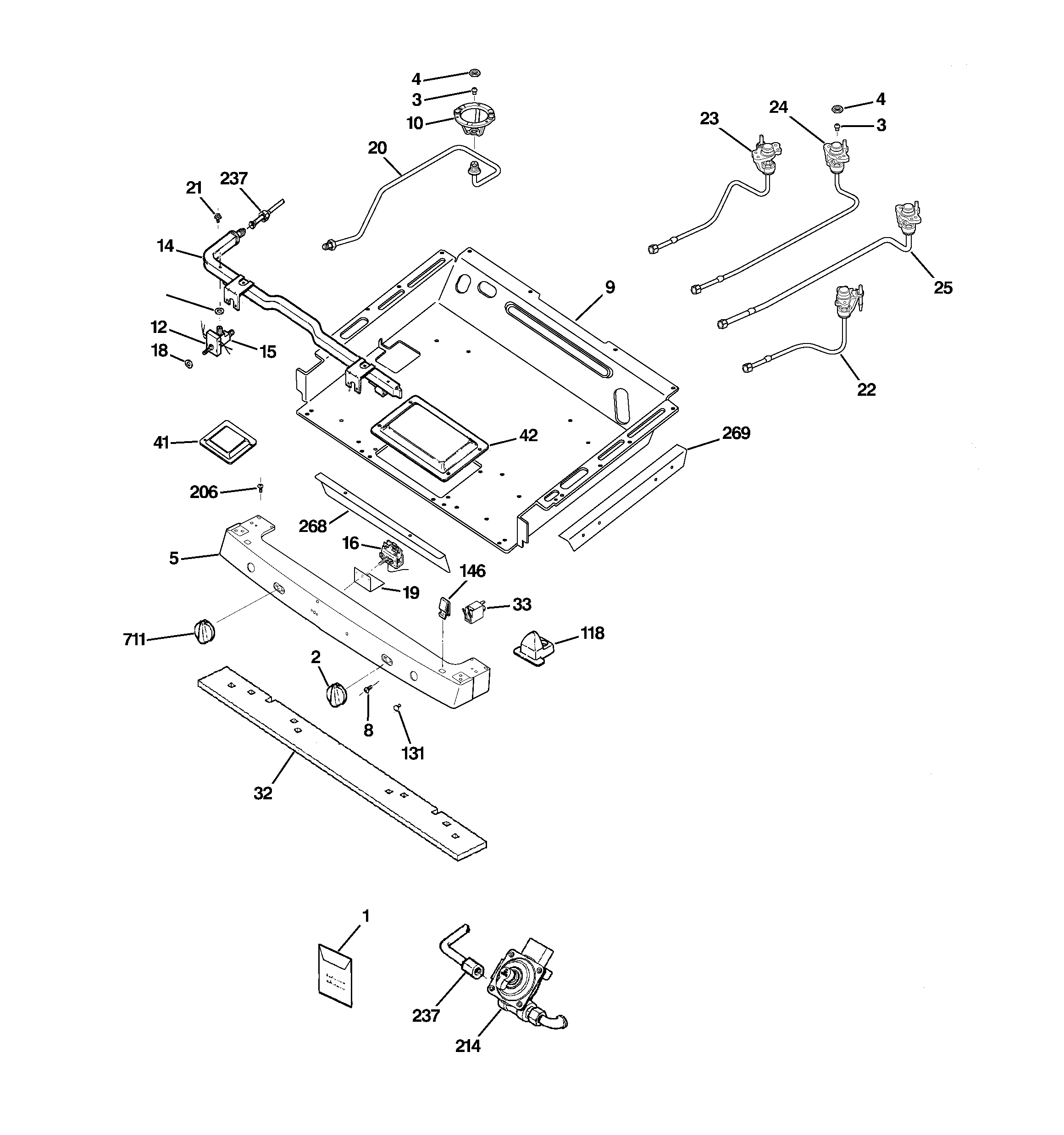 Gas & burner parts