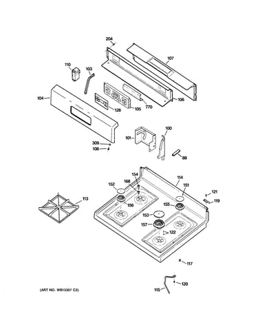 Control panel & cooktop