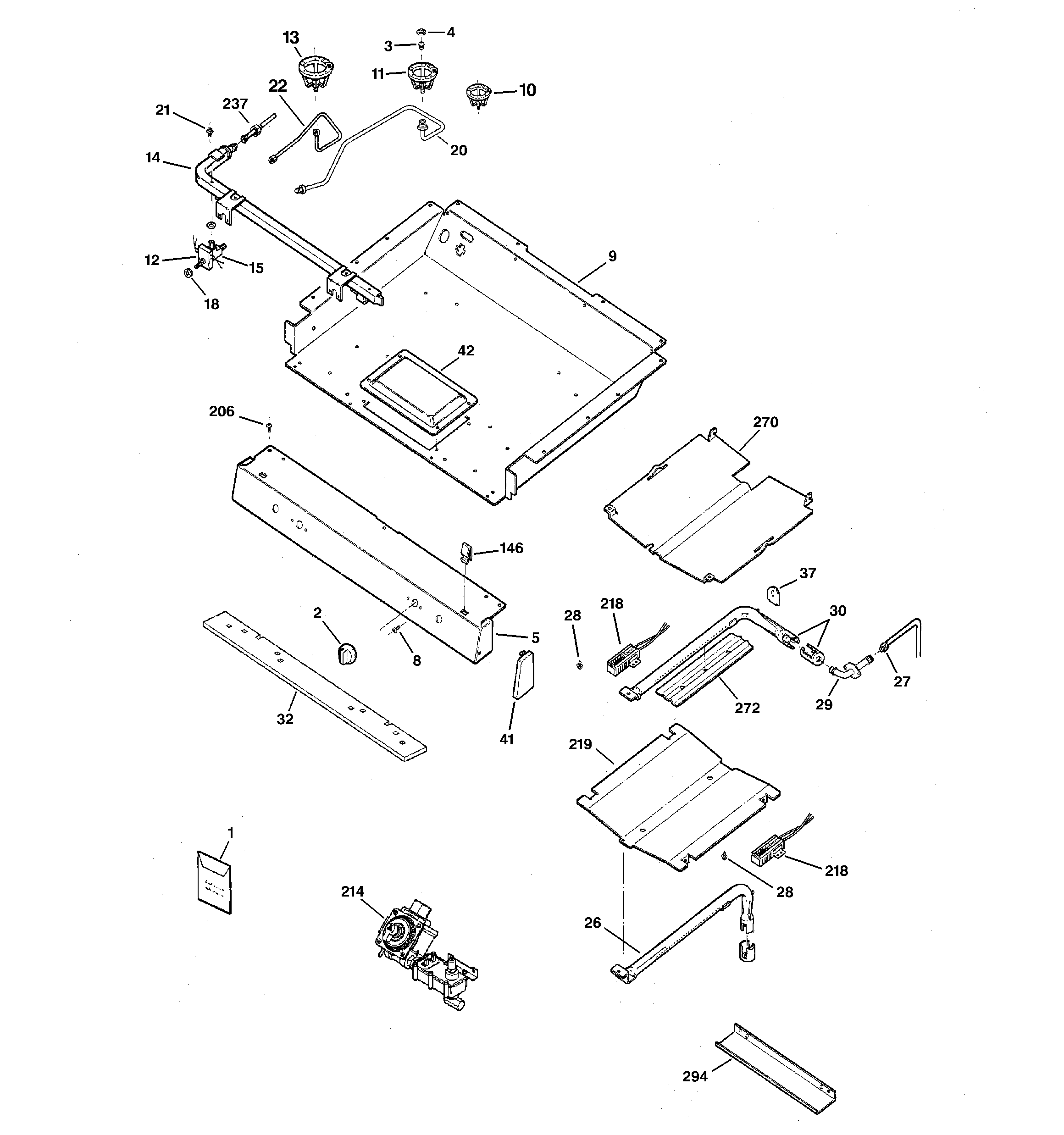 Gas & burner parts