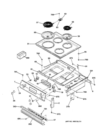Control panel & cooktop