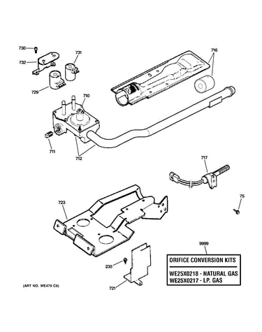Gas valve & burner assembly