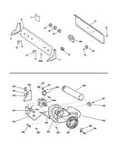 Backsplash, blower & motor assembly