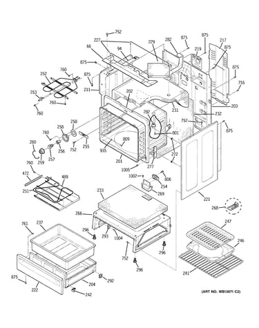 Oven body parts