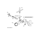 GE GSD4000J20WW motor-pump mechanism diagram