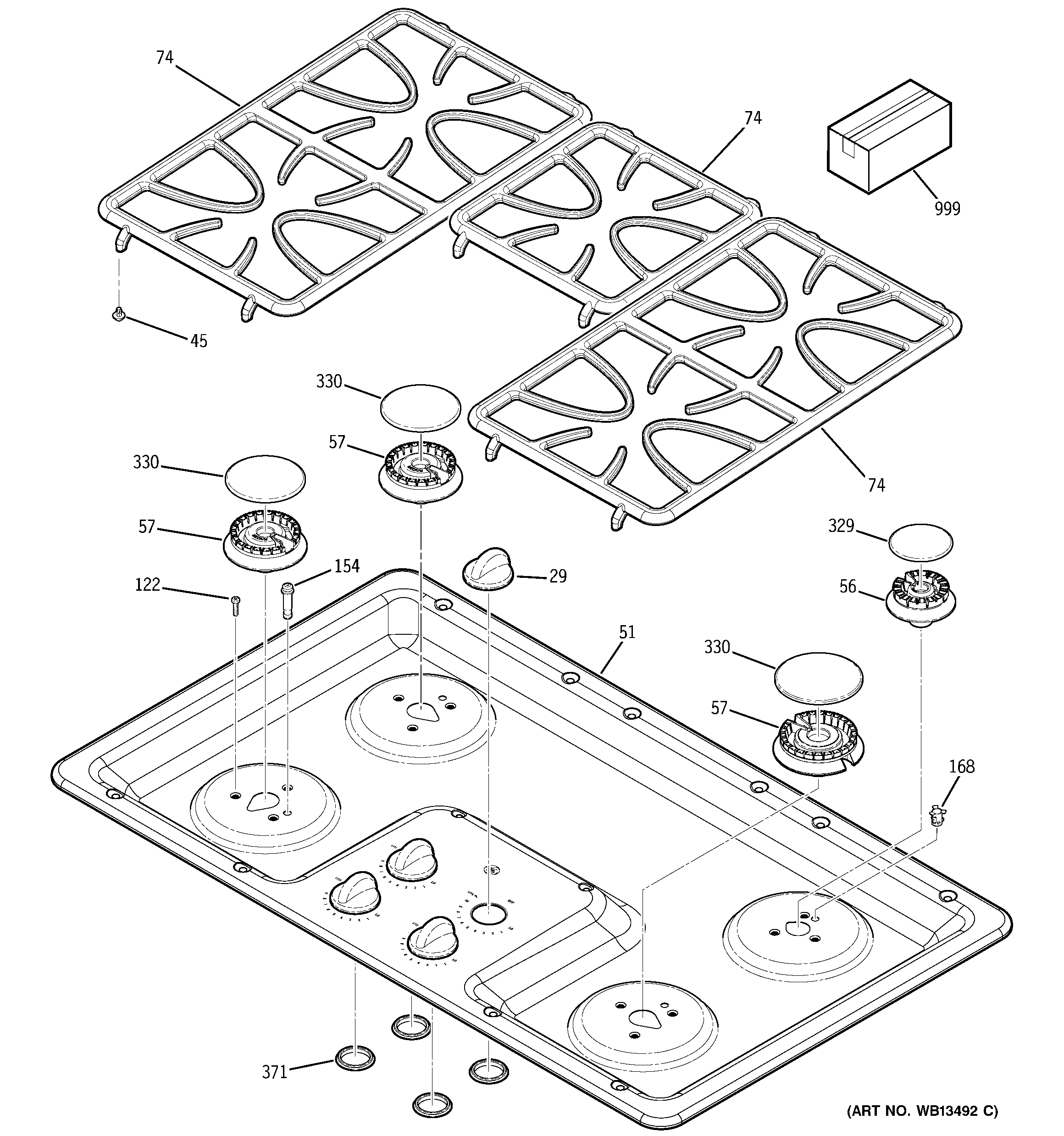 CONTROL PANEL & COOKTOP