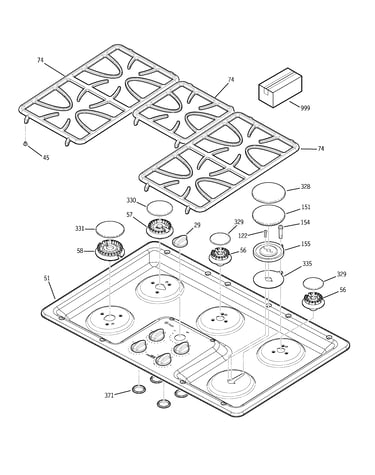 Control panel & cooktop
