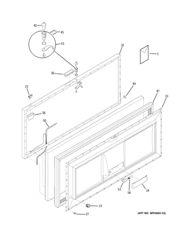 Freezer door