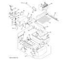 GE GCE23LHTAFBB ice maker & dispenser diagram