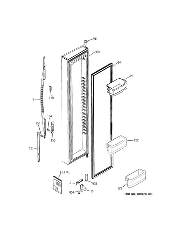 Freezer door