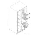 GE GSK25LHTACCC freezer shelves diagram