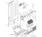 GE PTE25LBTARWW sealed system & mother board diagram