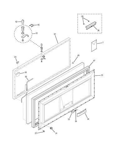Freezer door