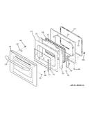 Lower oven door