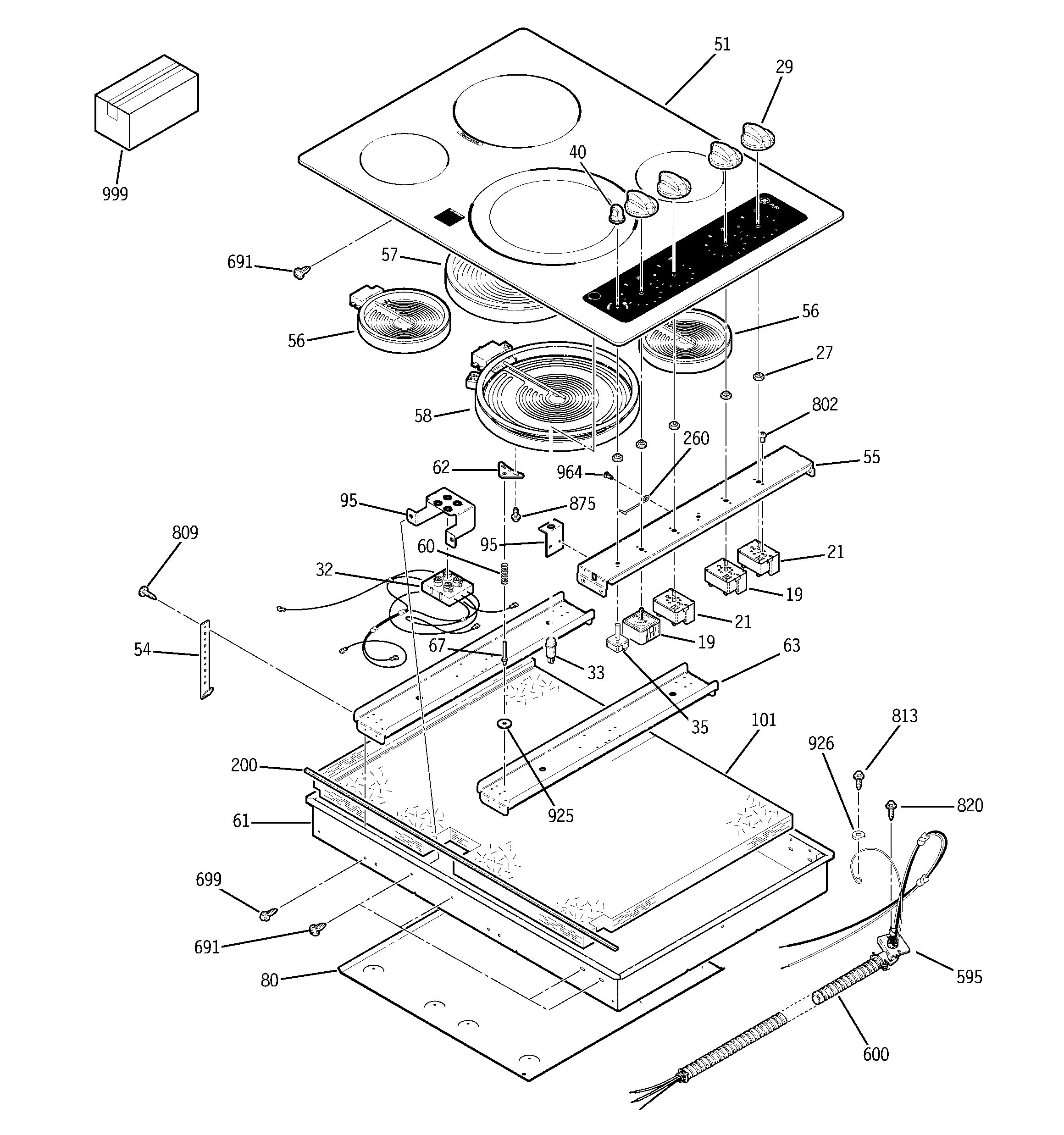 Cooktop parts