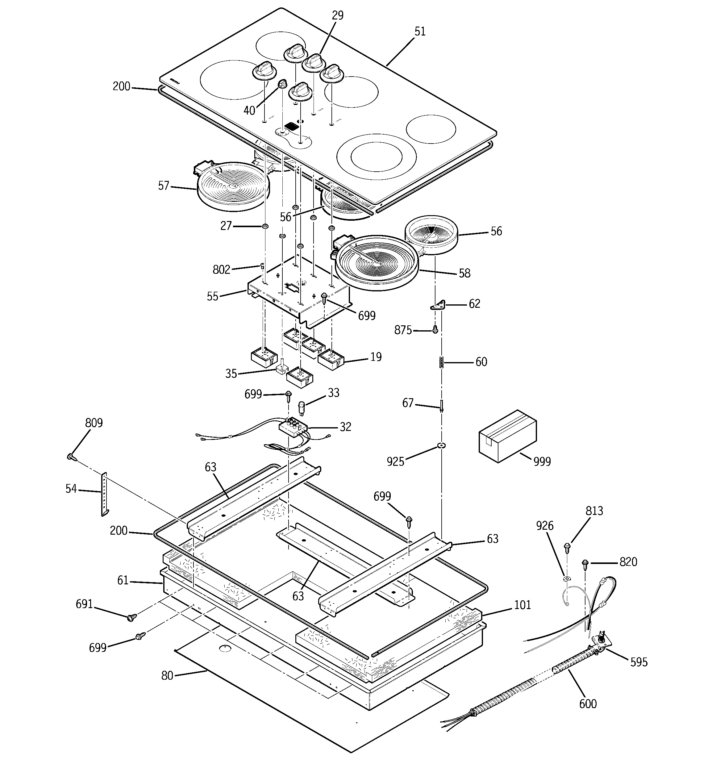 Cooktop parts