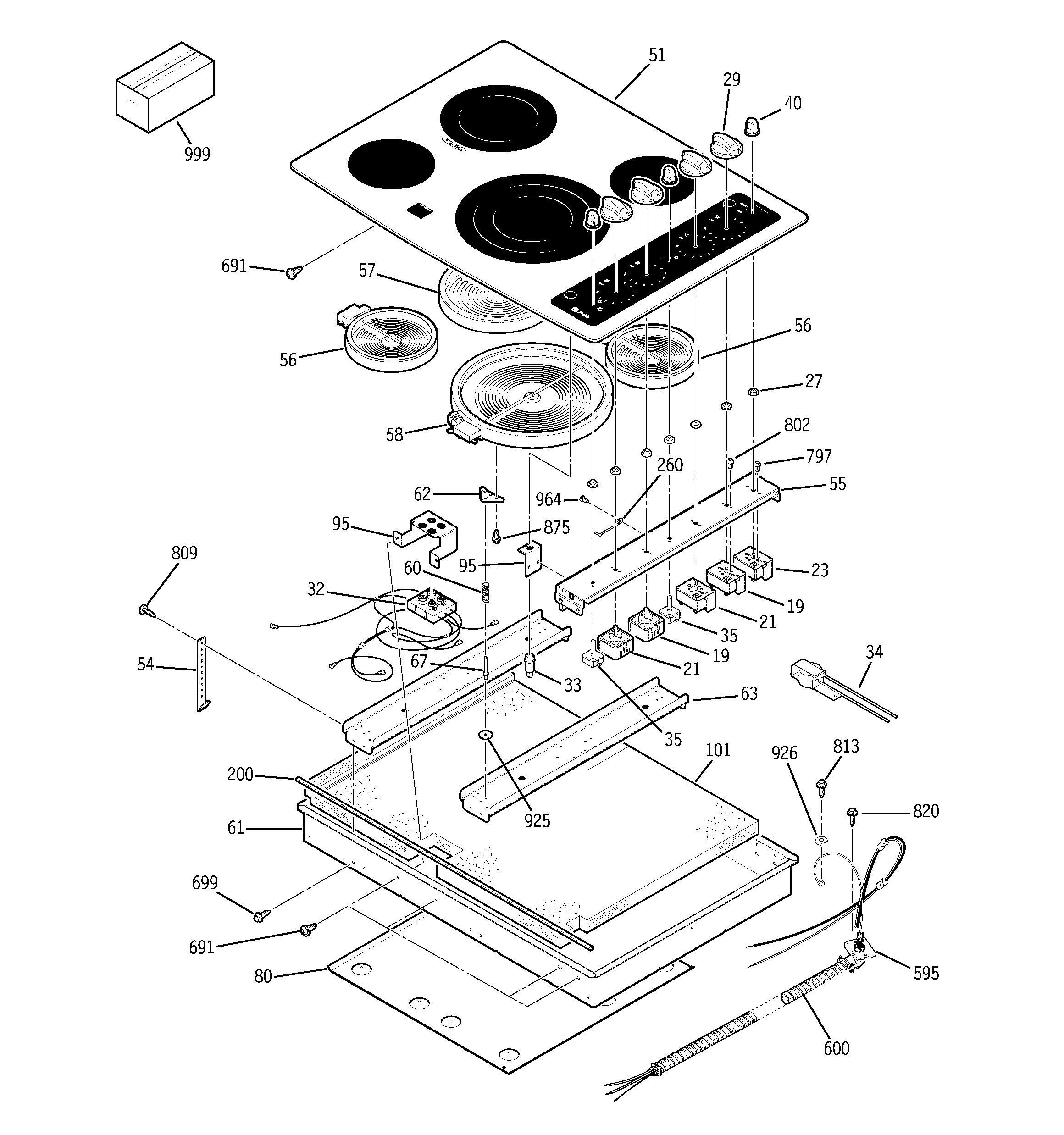 Cooktop parts