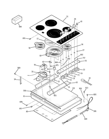 Cooktop parts