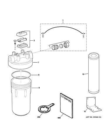 Water filtration parts
