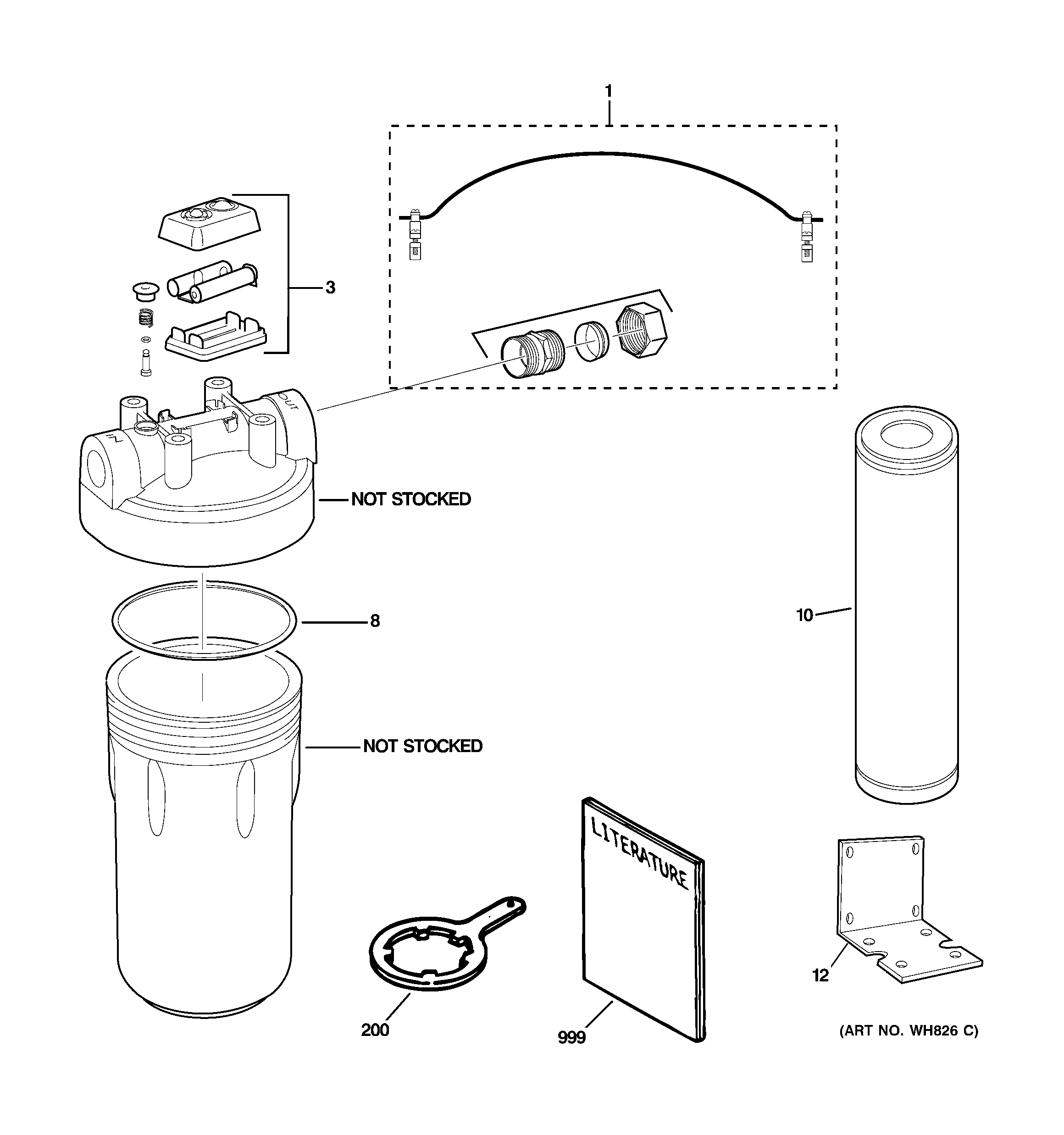 Water filtration parts
