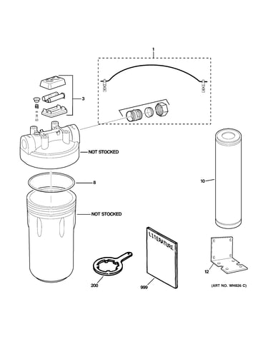 Water filtration parts