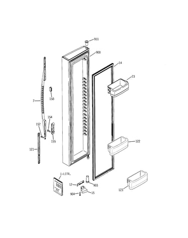 Freezer door