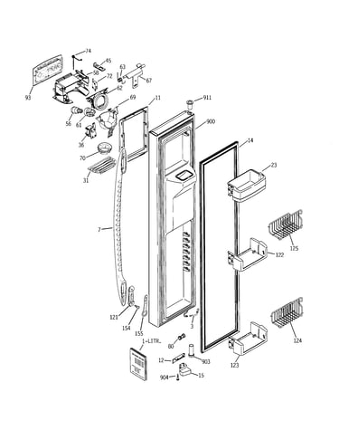 Freezer door
