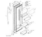 GE PSK25MGSDCCC fresh food door diagram